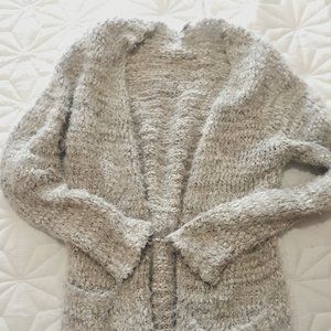 Fuzzy Long Sleeve Cardigan
